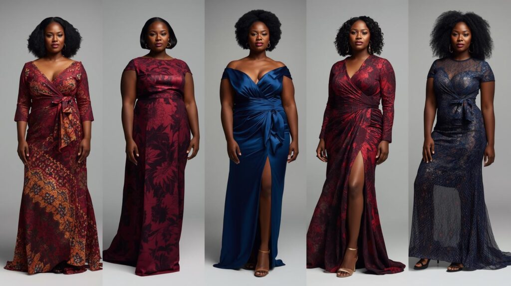 images of plus size dresses for women in models